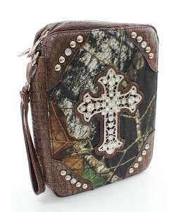 Mossy Oak Camouflage Brown Bible Book Cover Case  