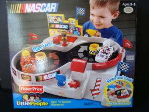   PEOPLE NASCAR Spin n Speed Raceway Figure 8 Track Race Car Driver