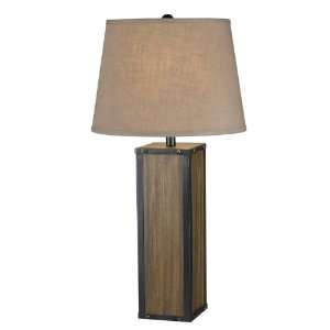  Kenroy Home Bligh 1 Light Table Lamp in Wood Grain   KH 