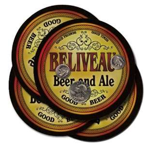  BELIVEAU Family Name Beer & Ale Coasters: Everything Else