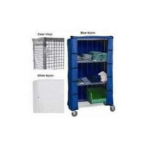  Chrome Wire Shelving Cart Cover Clear Vinyl Industrial 