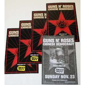  Guns N Roses Chinese Democracy 5 Pack Stickers Everything 