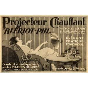  1920 Ad French Electric Heater Bleriot Art Deco Paris 