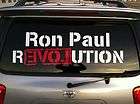 ron paul revolution jumbo car truck suv vinyl window sticker