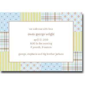  Boatman Geller   Riley Patch Blue Birth Announcements 