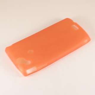 Orange Soft Crystal Case for Sony Ericsson Xperia Arc  