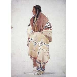  Chan Cha Uia Teuin, Teton Woman: Karl Bodmer. 12.00 inches 