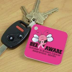  Bee Aware Breast Cancer Key Chain 