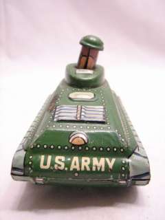 1970s blue battle tank toy