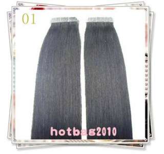 Remy Tape Hair Extension 1845cm,50g & 20 pieces 10 Color Availble 