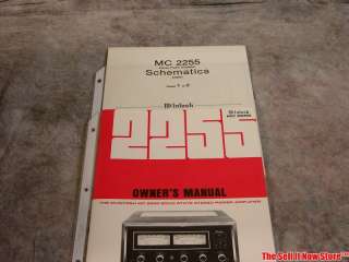 Vintage McIntosh Labs MC 2255 MC2255 Stereo Audiophile Amp Amplifier 