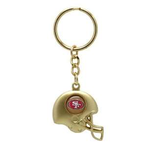  San Francisco 49ers   NFL Gold Helmet Keychain: Sports 