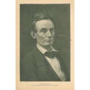    1885 Print Abraham Lincoln Without A Beard: Everything Else