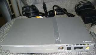 PS2 SLIM SILVER w/x1 Controller+ USED LIGHT SCRATCHES  
