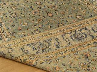 8x13 Handmade Carpet Antique Persian Kashan Wool Rug  