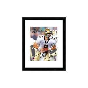  Brees Personalized Autographed Player Picture: Sports 