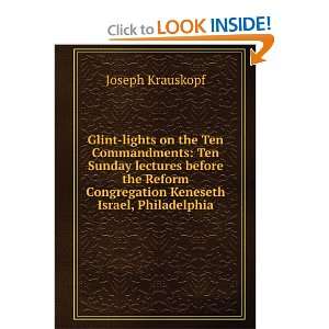  Glint lights on the Ten Commandments: Ten Sunday lectures 