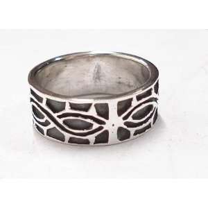  Twised Ropes Design Silver Ring (Size 8): Everything Else