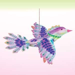 Purple Floating Paper Bird Decoration