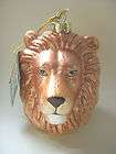 lion glass ornament  