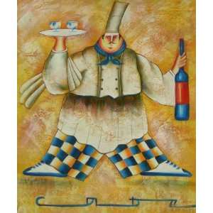 Iron Chef Oil Painting on Canvas Hand Made Replica Finest Quality 20 