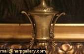   marble candelabra were electrified many years ago the black and green