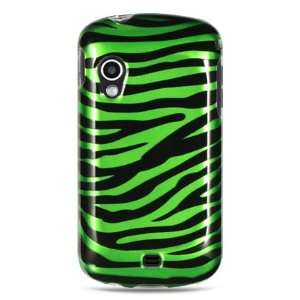 VMG Samsung Stratosphere i405 Hard Design Case   Green Black Zebra 
