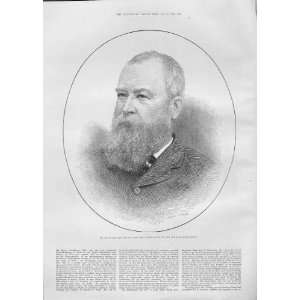  Portrait Henry Broadhurst Antique Print 1886