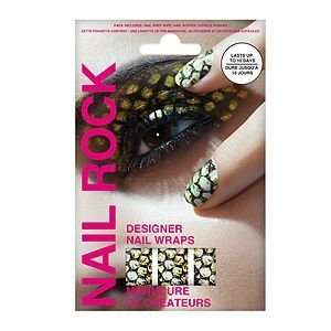  Nail Rock Designer Nail Wraps, Python, 1 ea: Beauty