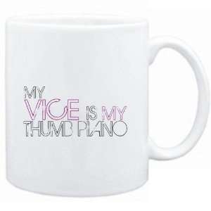   Mug White  my vice is my Thumb Piano  Instruments: Sports & Outdoors