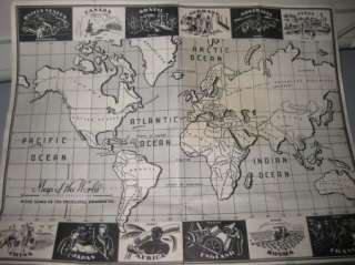 1934 BUCK ROGERS Pencil Case & Rare World Map / CLEAN !  