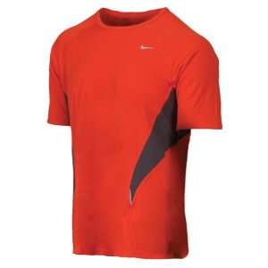  Nike Mens Fit Dry UV Running Training T Shirt Red: Sports 