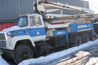 SCHWING CONCRETE BOOM PUMP 1982 28M  