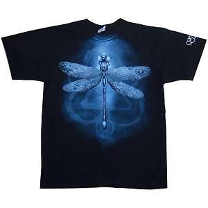 COHEED & CAMBRIA VINTAGE DRAGONFLY IMAGE BLK T SHIRT NEW OFFICIAL 