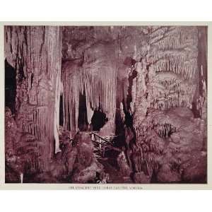 1893 Print Luray Caverns Cave Formation Saracens Tent 