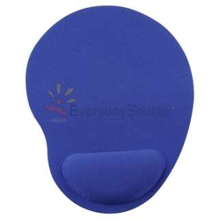 Blue Wrist Comfort Mouse Pad For Optical Trackball Mouse  