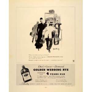   Wedding Rye Whiskey Liquor Bundy   Original Print Ad: Home & Kitchen
