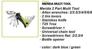 MERIDA Multi Tool 2 Part Bike Bicycle Cycling Multi function repair 