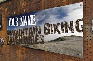 Mountain Bike shimano 2x5 custom banner sign  