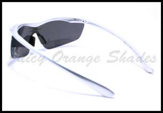 ALL SPORTS/OUTDOOR Wrap around Mens Sunglasses SILVER  