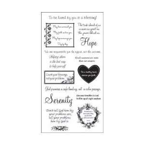   Company Clear Stamps 4X8 Sheet   Faith Greetings by Paper Company