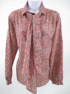 HALSTON III Striped Button Down Blouse Shirt Top Sz 10  