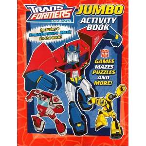 Transformers Jumbo Activit Book ~ Red (96 Pages): Toys 