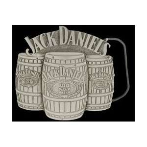    Pewter Belt Buckle   Jack Daniels Barrels