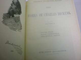 THE WORKS OF CHARLES DICKENS 6 VOLUMES COLLIERS UNABRIDGED EDITION 