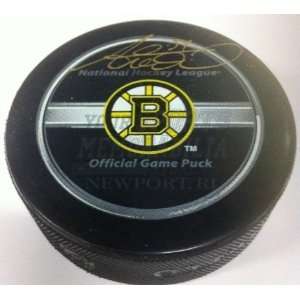 Autographed Adam McQuaid Hockey Puck   official   Autographed NHL 