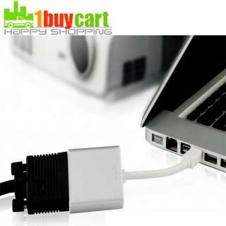 New Mini displayport DP to VGA Cable Adapter for Apple Macbook Free 