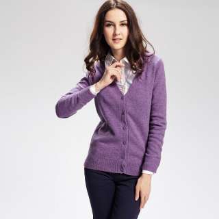 Womens Wool Sweaters Womens Warm Fashional Premium Wool V Neck 
