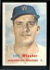 1957 Topps Bob Wiesler Washington Senators 126 EX  