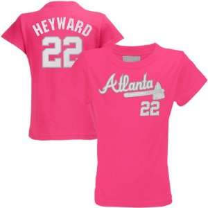  Jason Heyward Atlanta Braves #22 Youth Girls Player T Shirt 